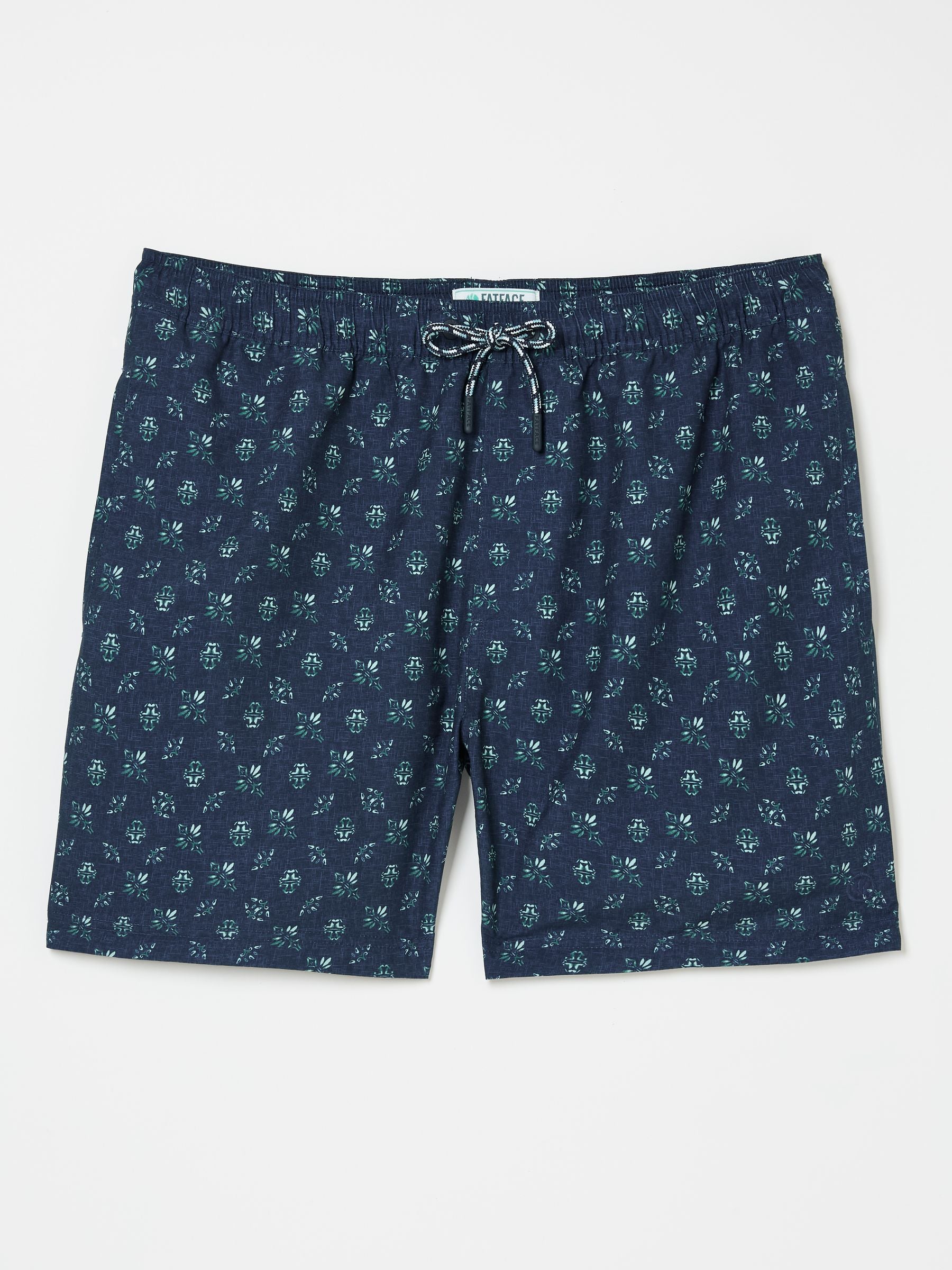 Trevose Blue Geo Swim Shorts
