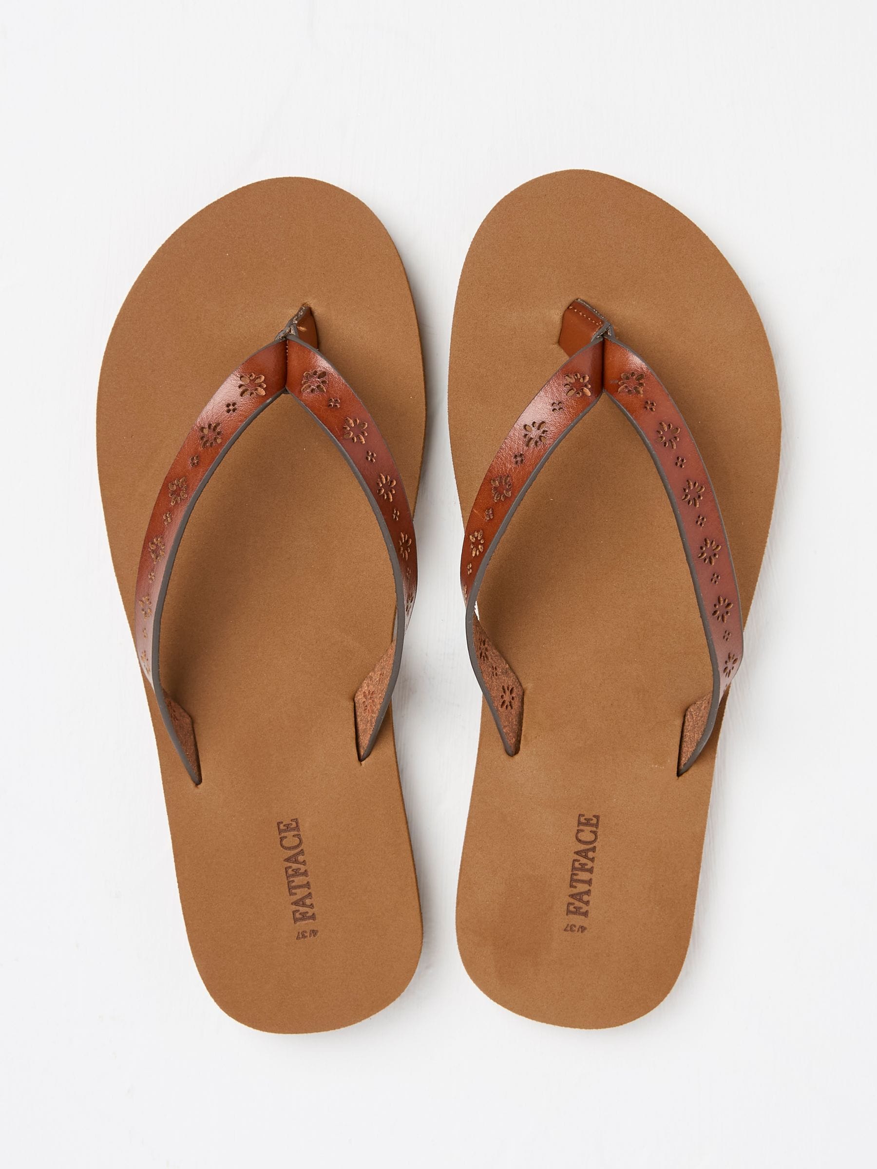 Tan Brown Emmy Flip Flops