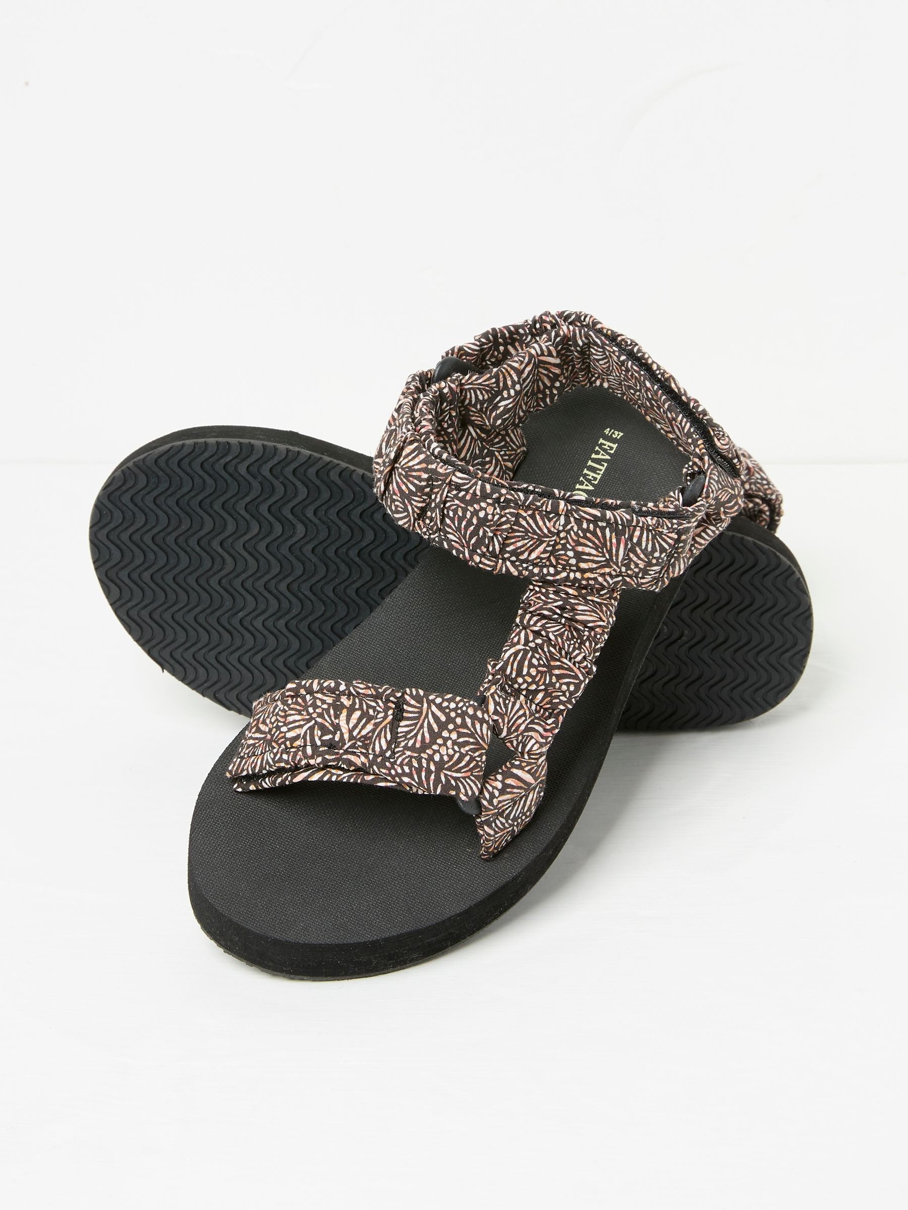 Black Ettie Walking Sandals