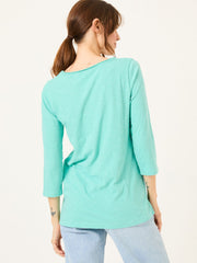 Porter Light Teal Green 100% Cotton T-Shirt