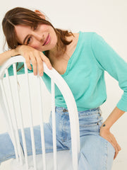 Porter Light Teal Green 100% Cotton T-Shirt