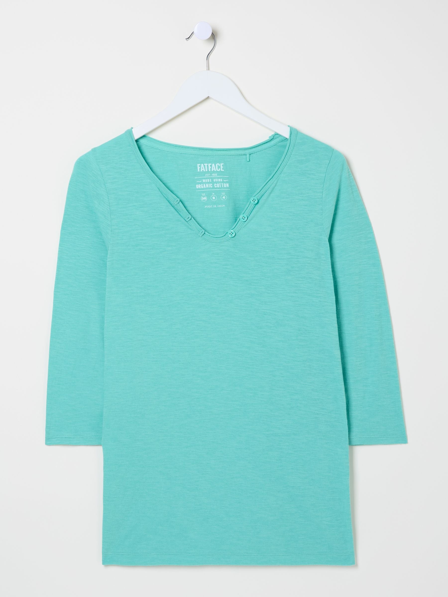 Porter Light Teal Green 100% Cotton T-Shirt