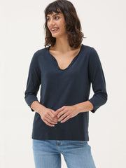 Porter Navy 100% Cotton T-Shirt