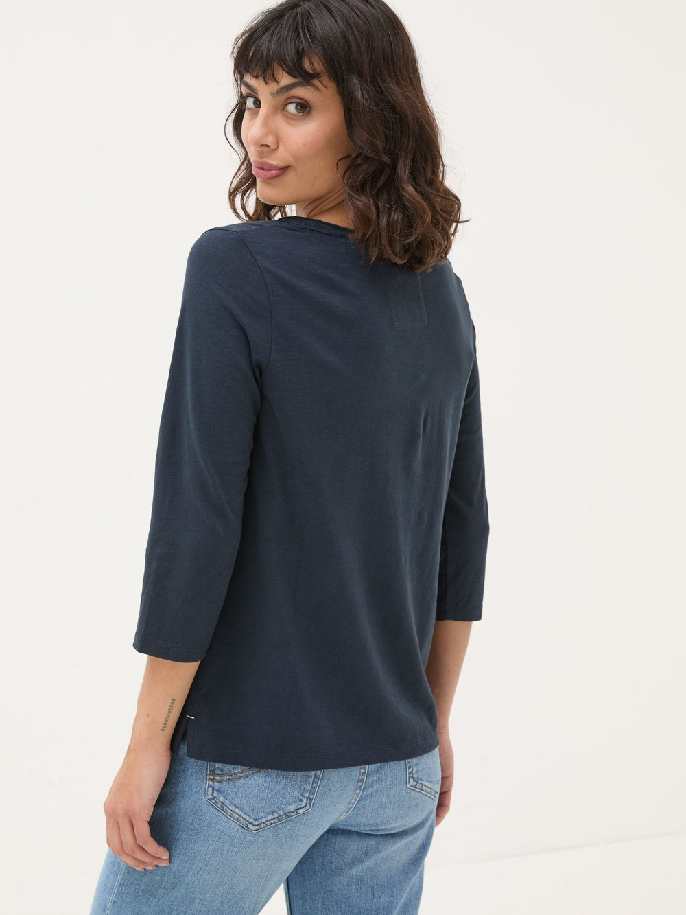 Porter Navy 100% Cotton T-Shirt