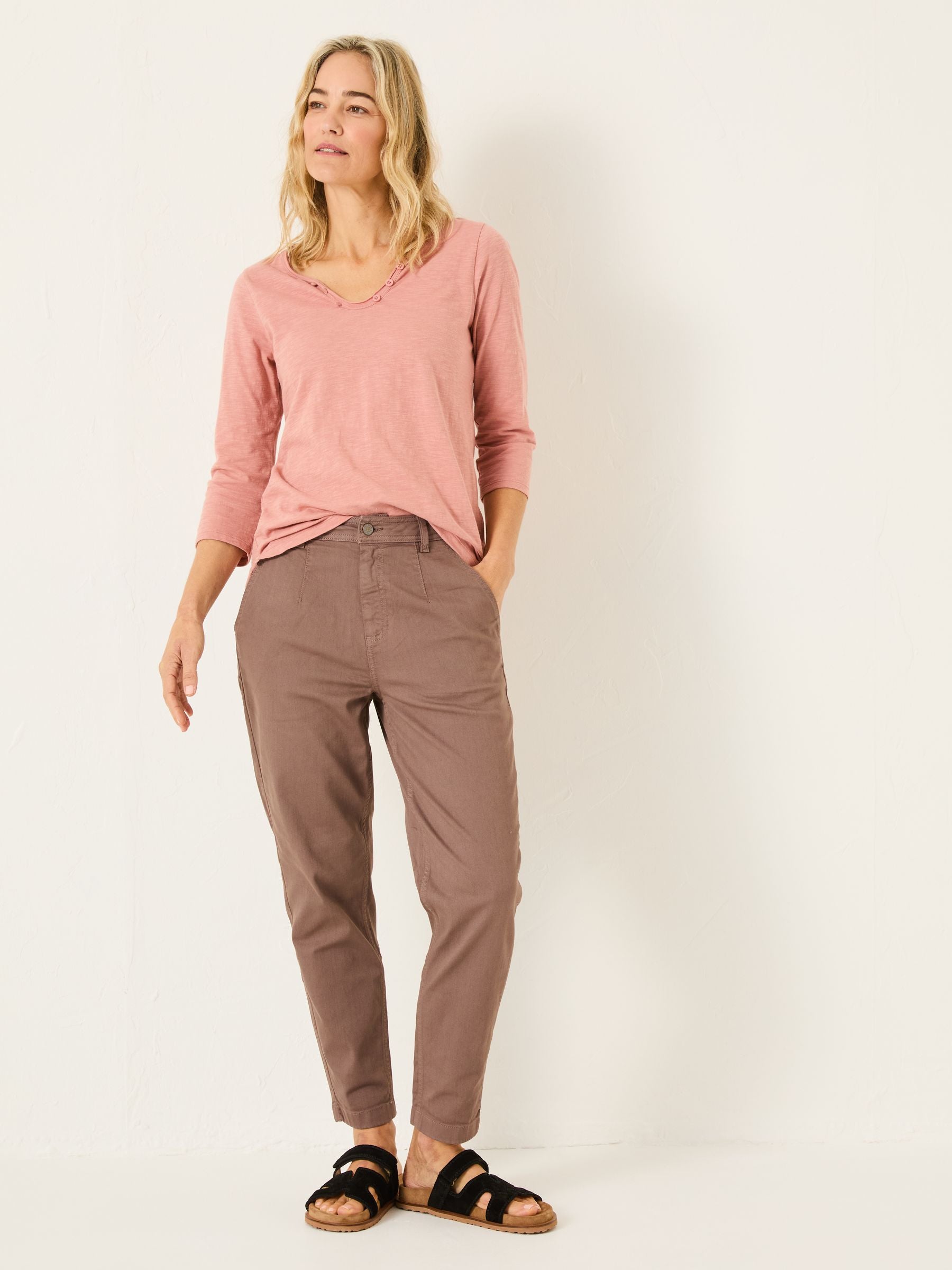 Porter Nude Pink 100% Cotton T-Shirt