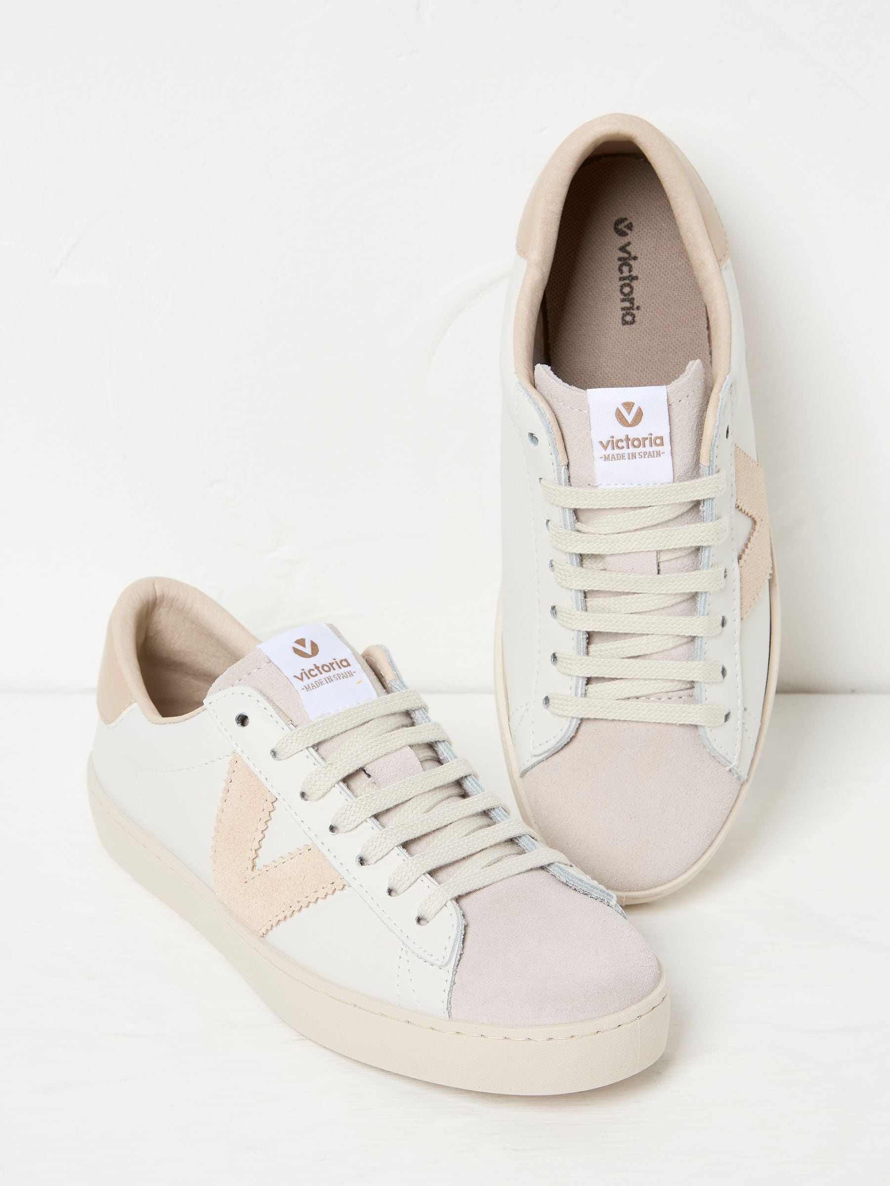 Victoria Berlin White & Pink Trainers