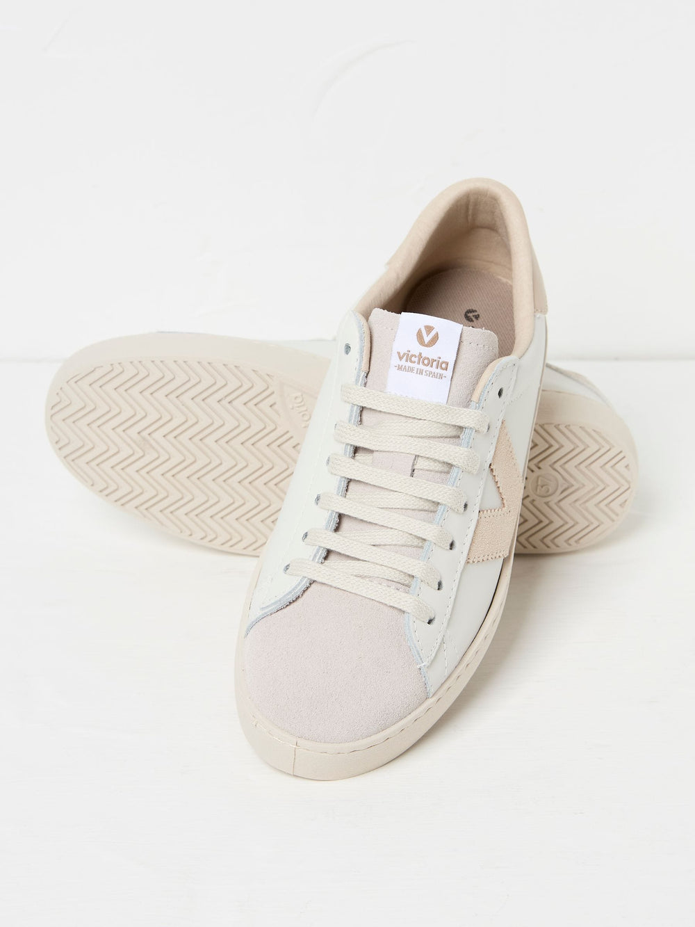 Victoria Berlin White & Pink Trainers