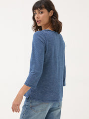 Porter Blue Stripe 100% Cotton T-Shirt