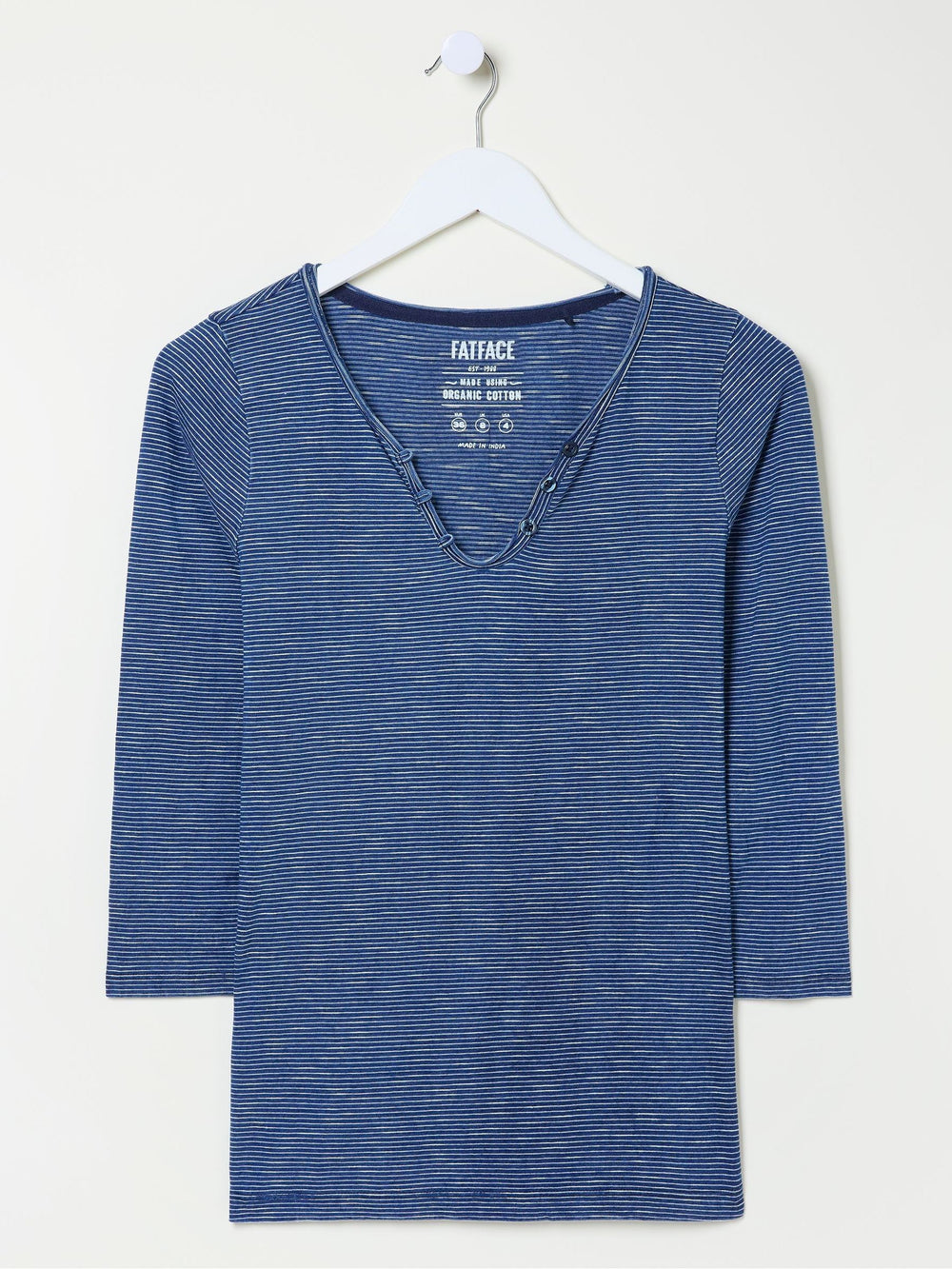 Porter Blue Stripe 100% Cotton T-Shirt