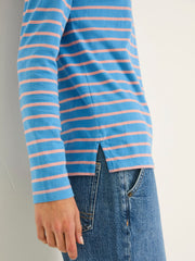 Multi 100% Cotton Long Sleeve Summer Breton T-Shirt