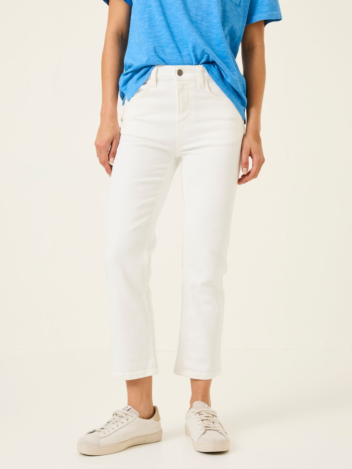 Sway White Cropped Jeans