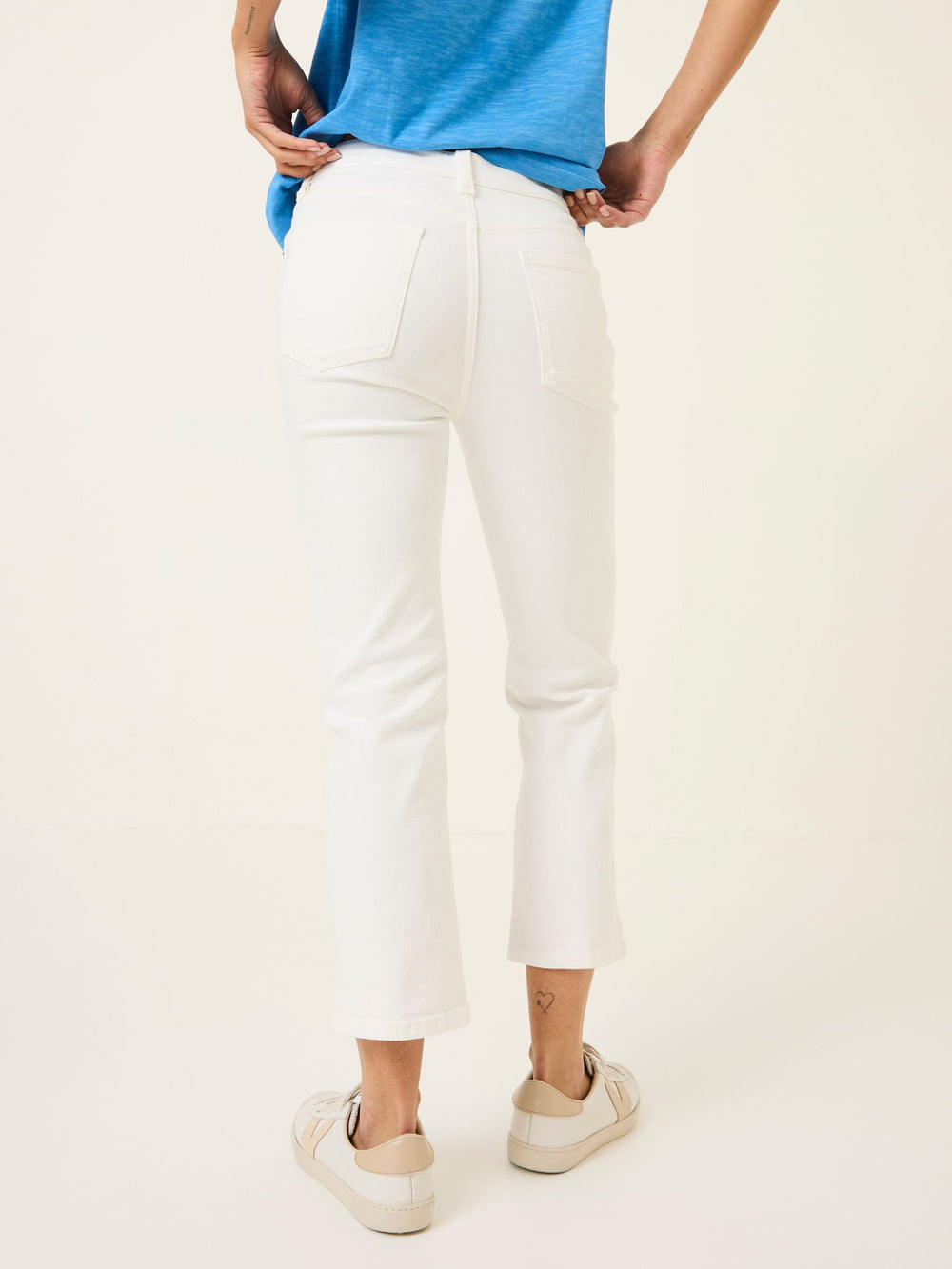 Sway White Cropped Jeans