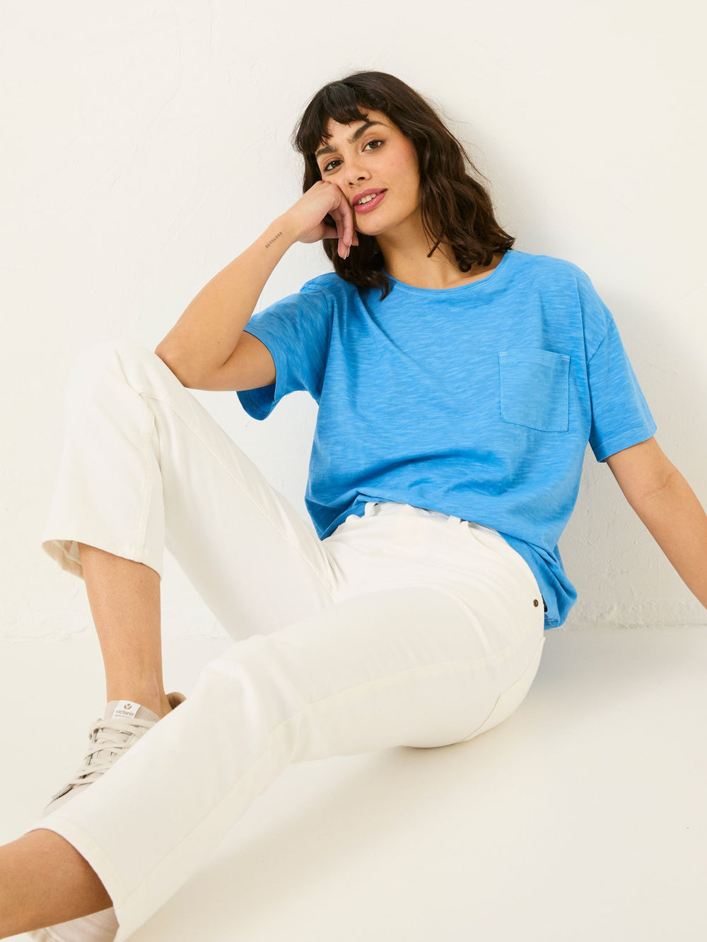 Sway White Cropped Jeans
