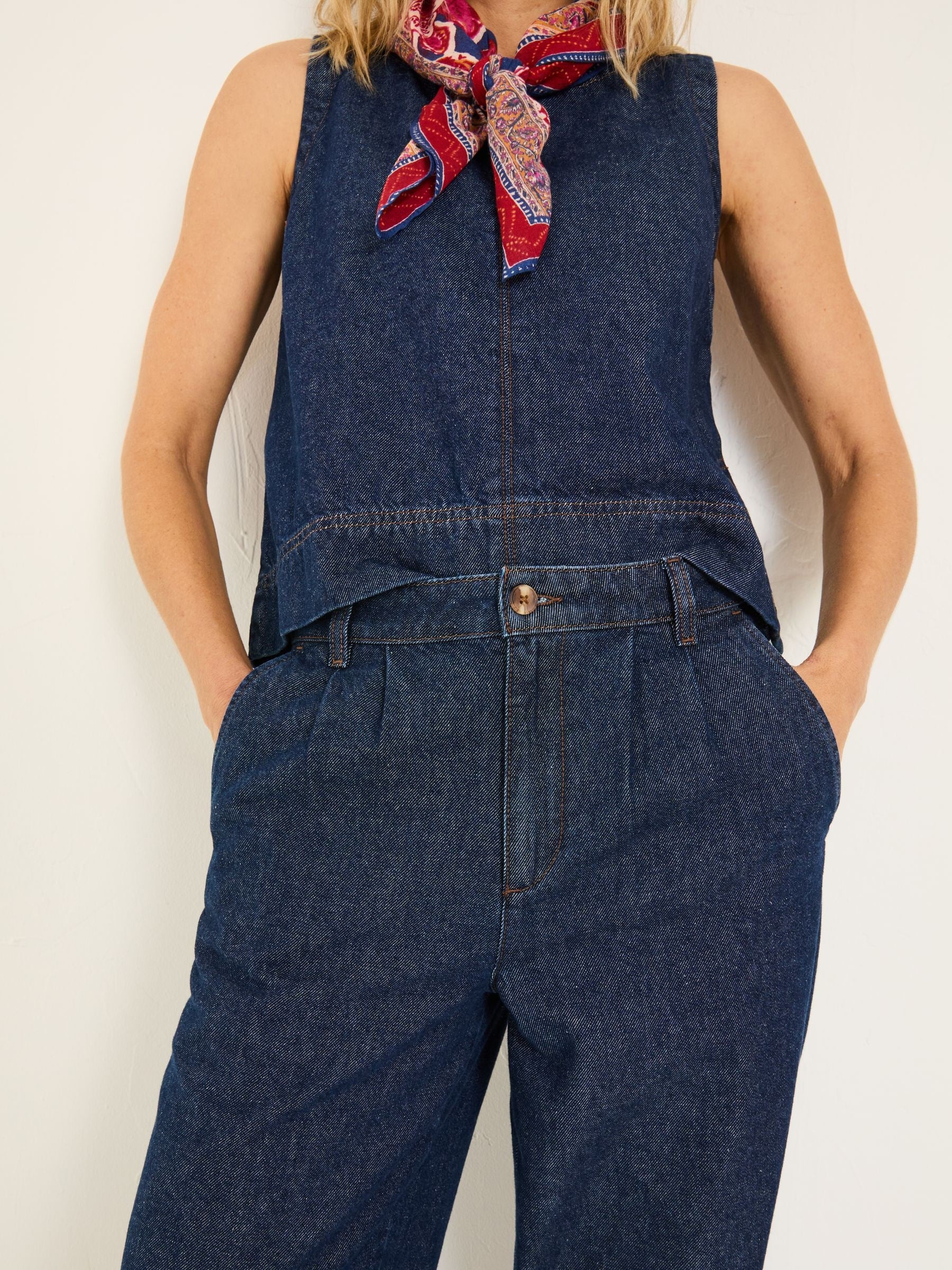Arie Ink Wide Leg Jeans