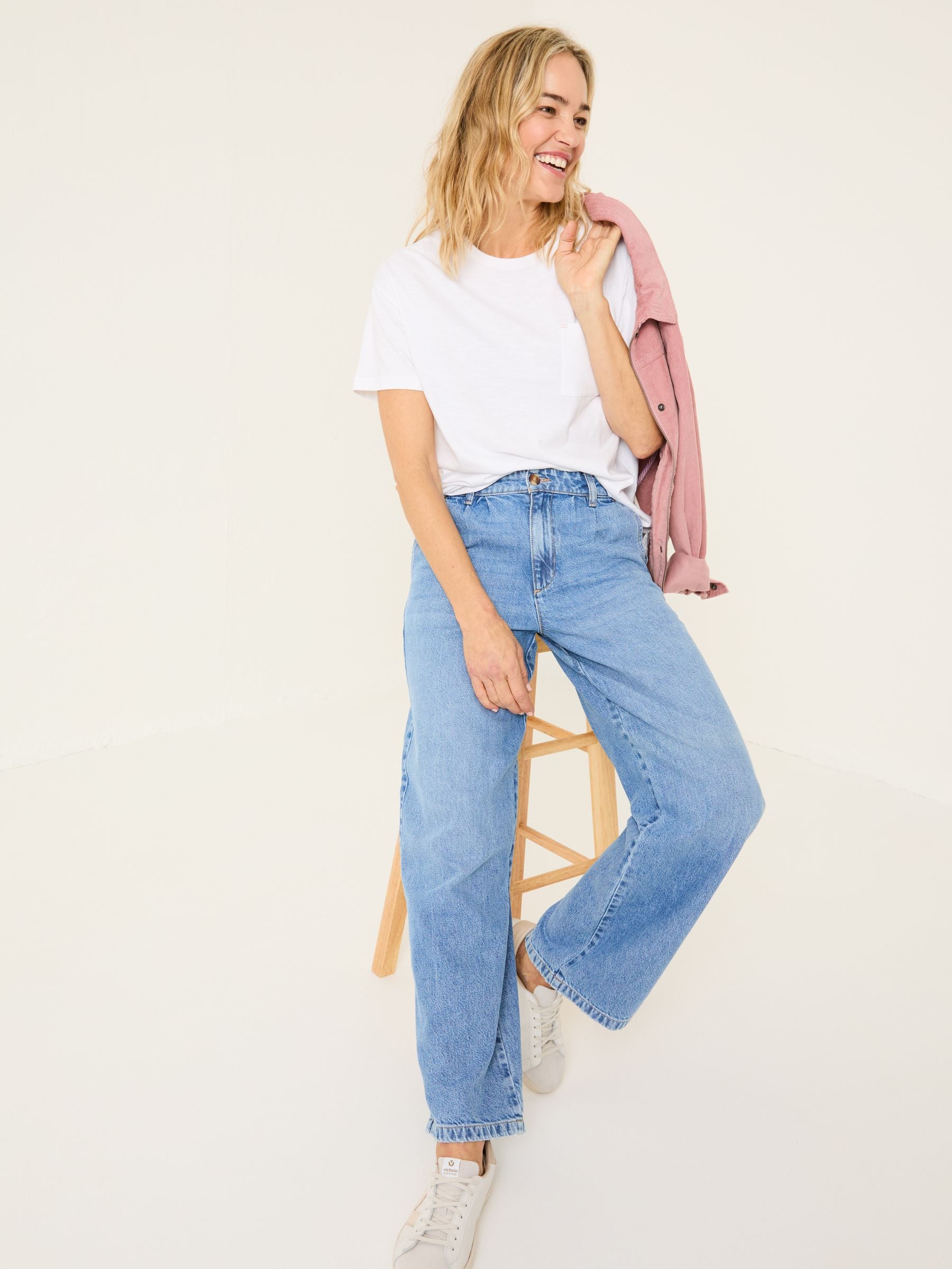 Ginger Denim Vintage Wide Leg Jeans