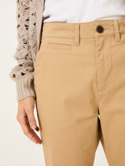 Farnham Stone Cropped Chino Trousers