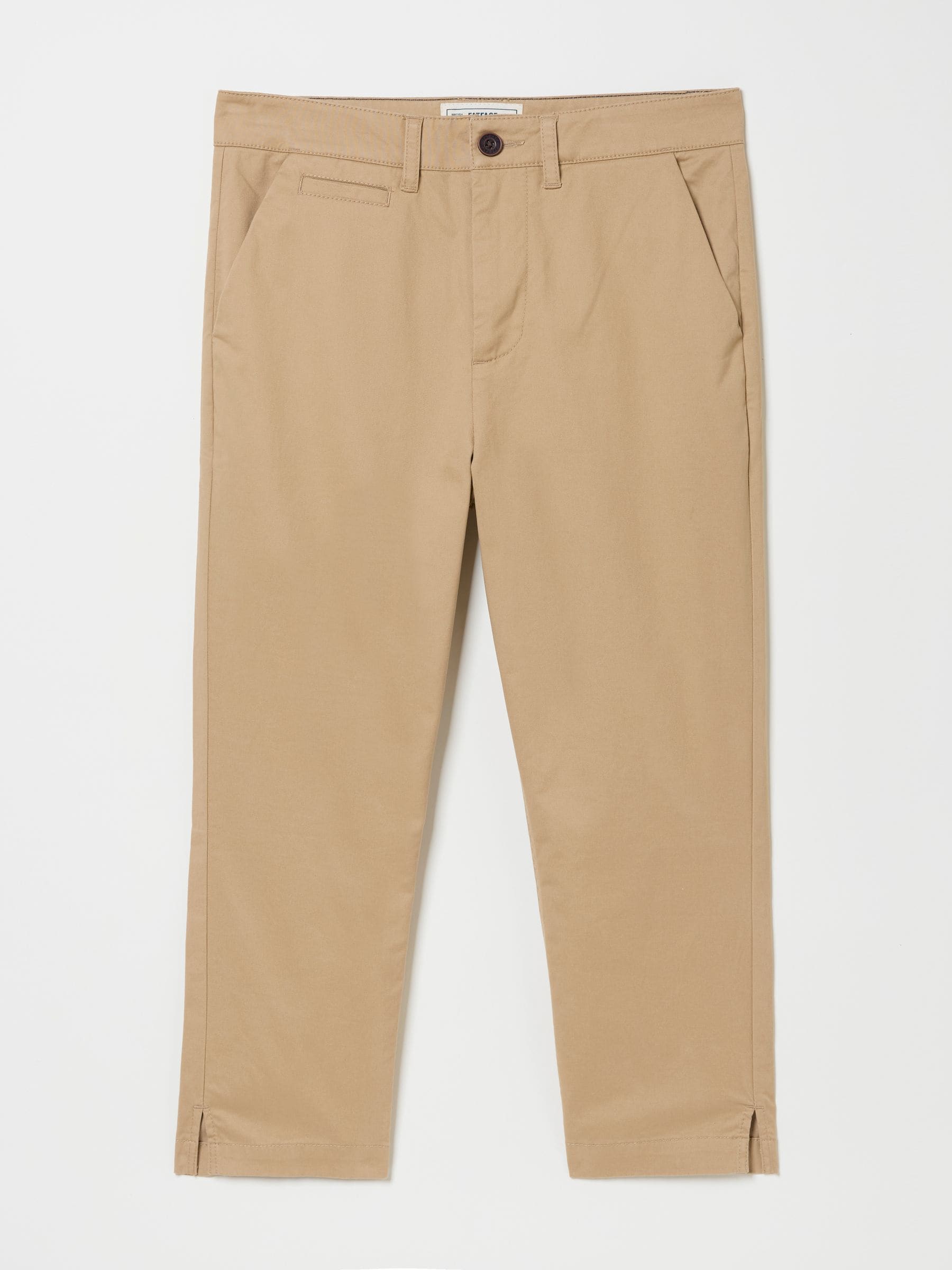 Farnham Stone Cropped Chino Trousers