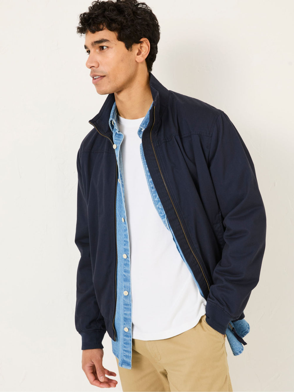 Navy Harrington Jacket