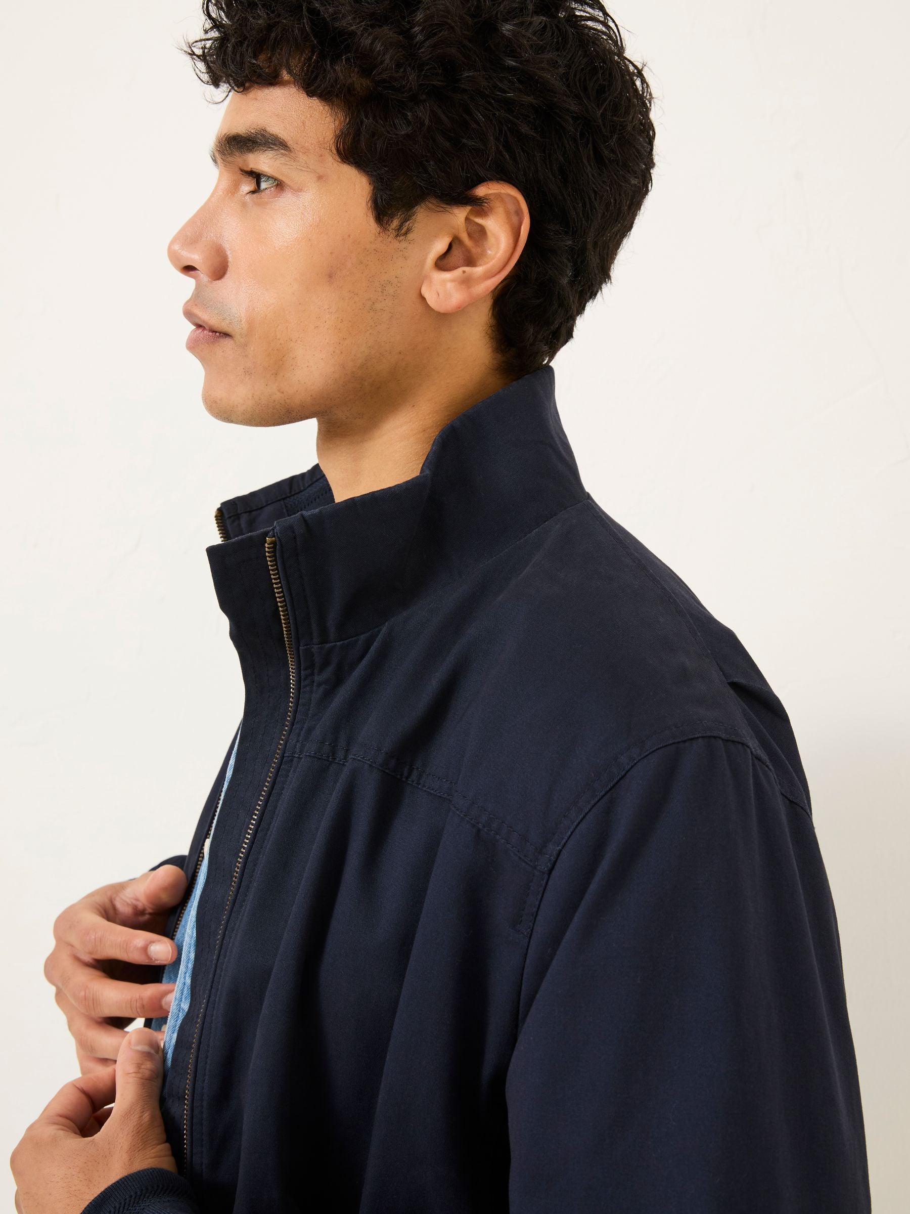 Navy Harrington Jacket