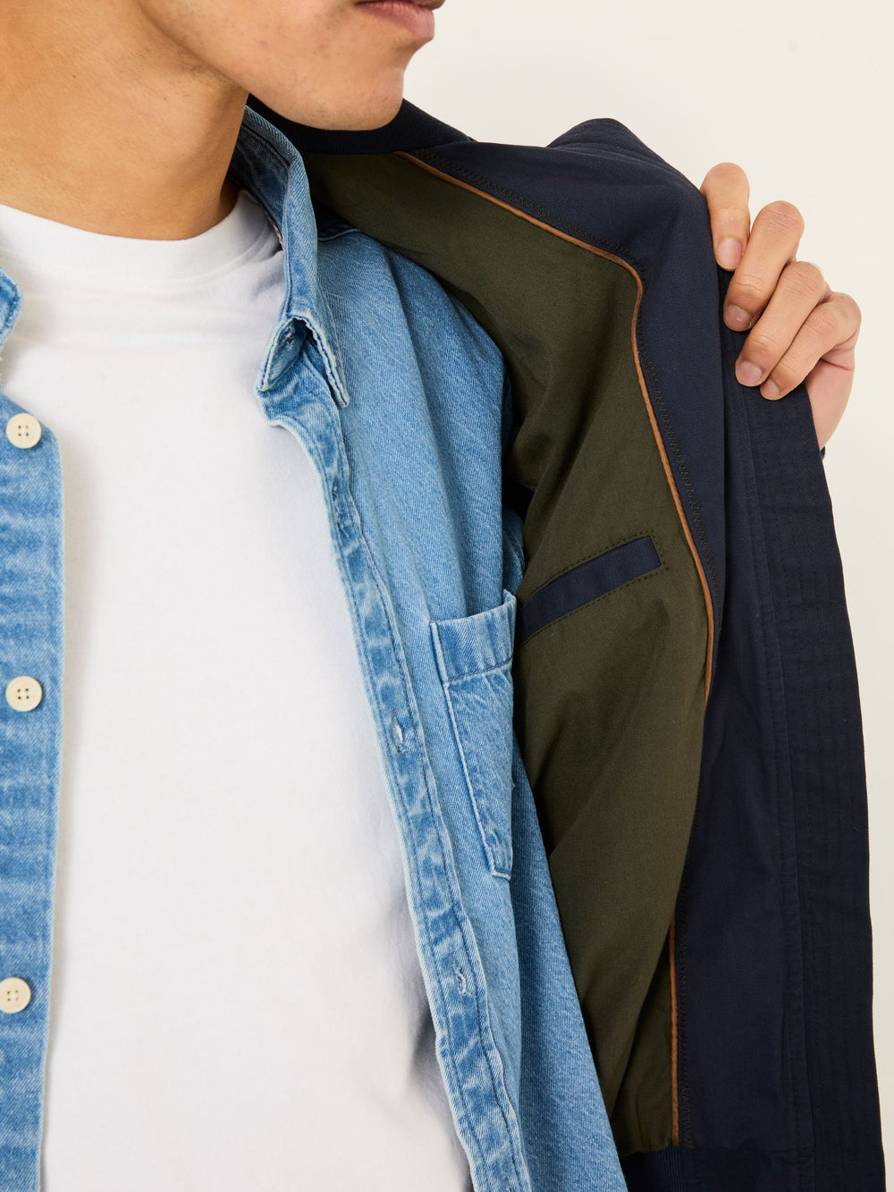 Navy Harrington Jacket