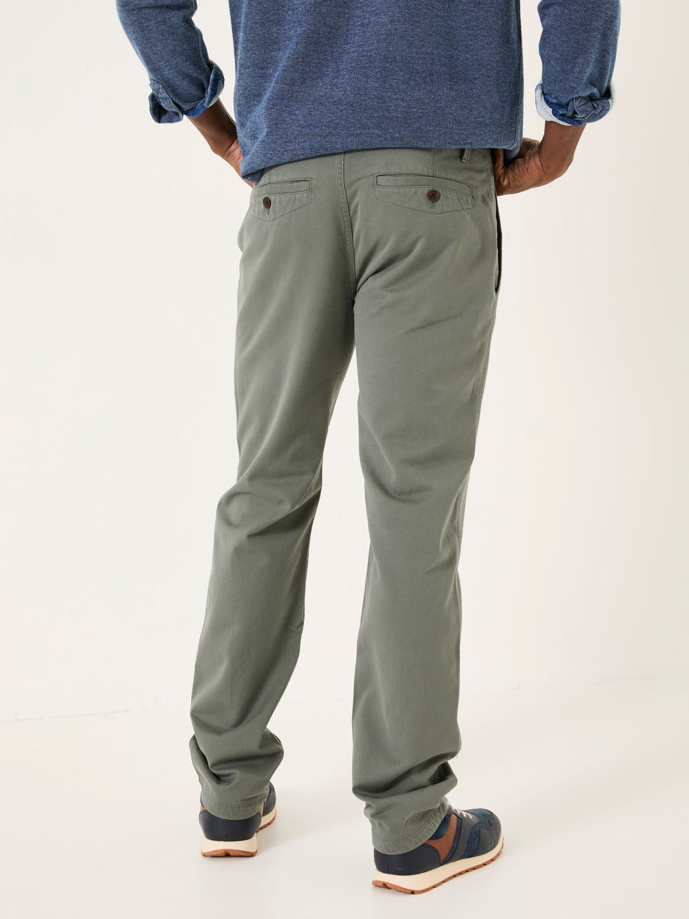 Dusky Green Modern Coastal Chinos