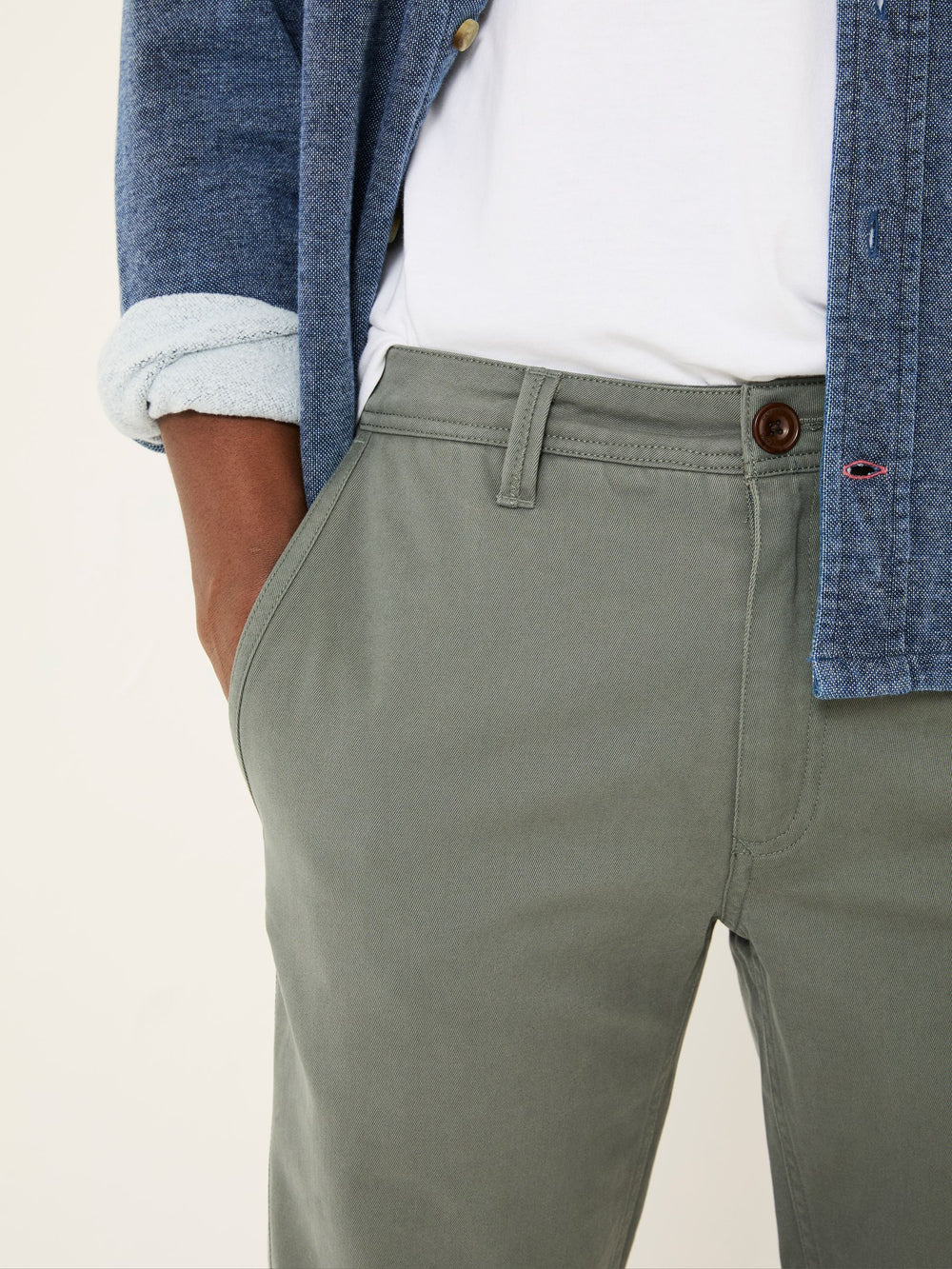 Dusky Green Modern Coastal Chinos