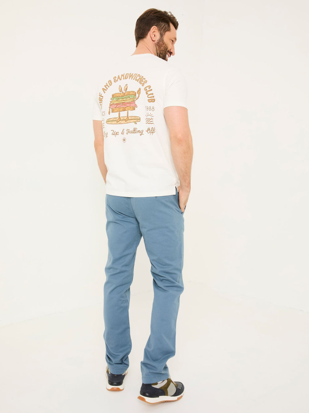 Blue Modern Coastal Chinos