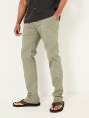 Heyshott Khaki Green Slim Chinos