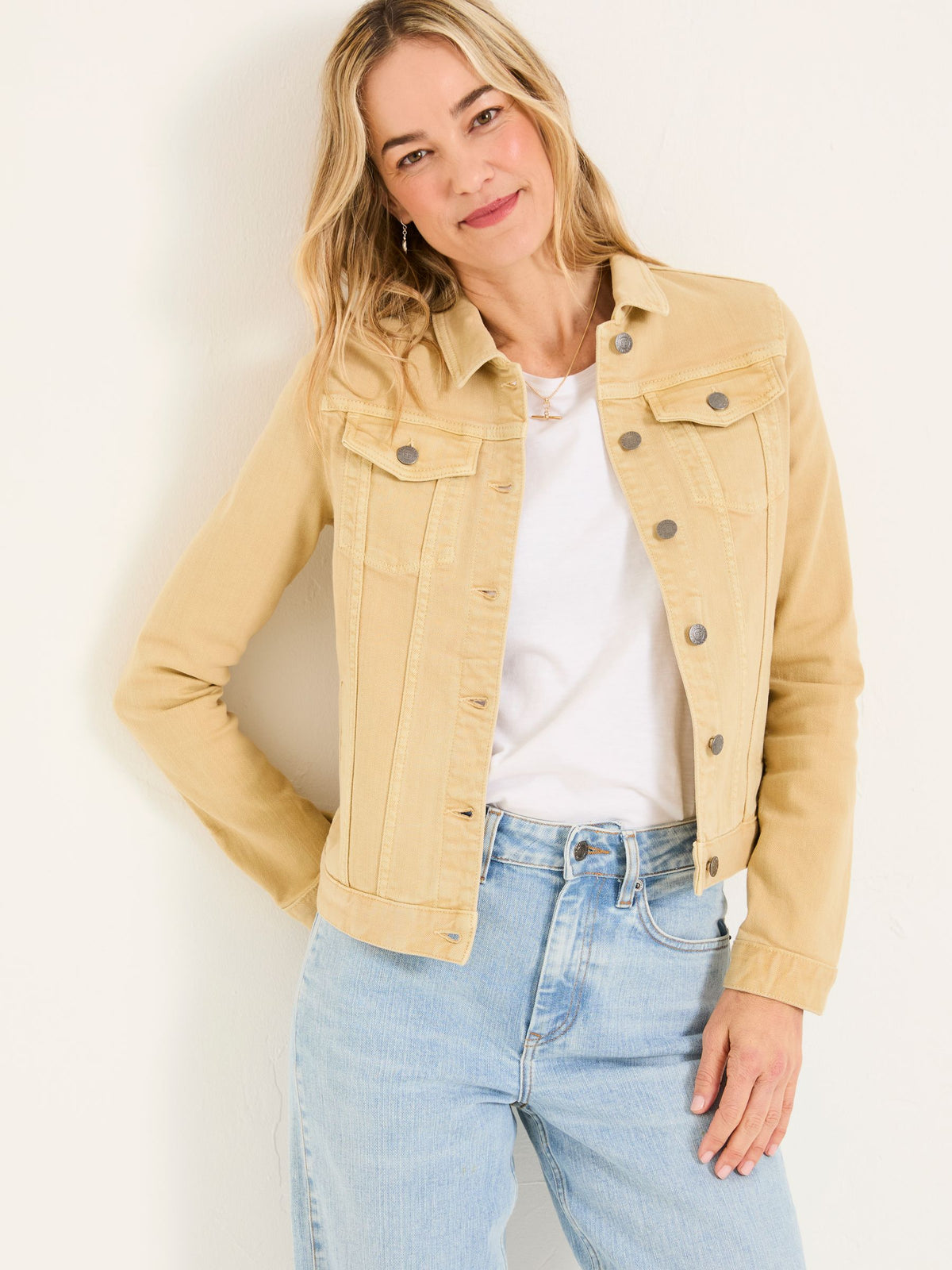 Tasha Dark Yellow Denim Jacket