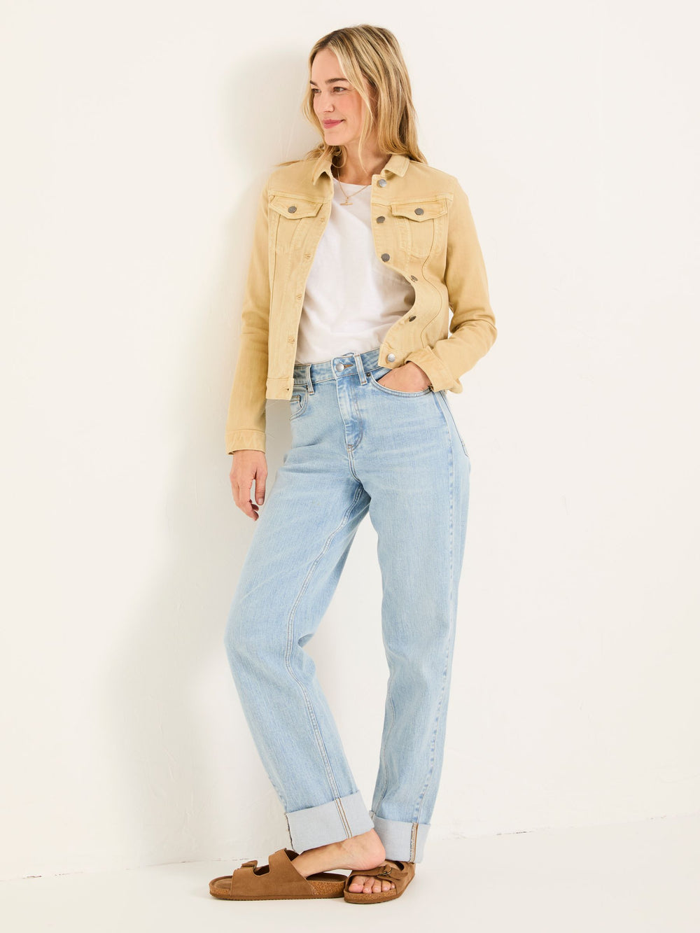 Tasha Dark Yellow Denim Jacket