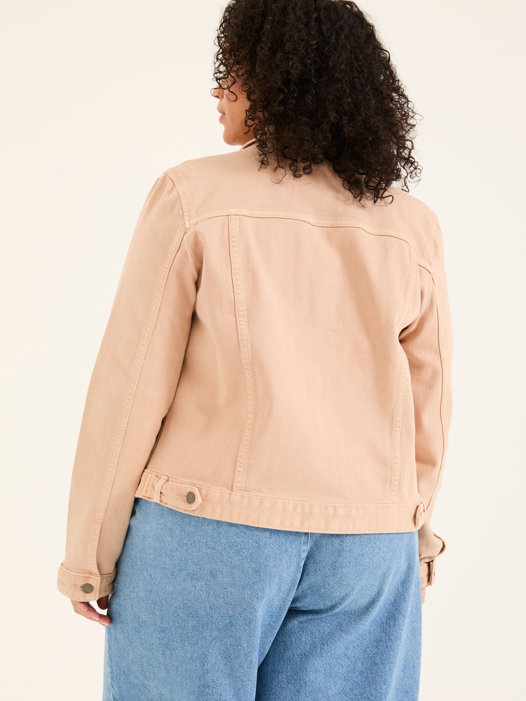 Tasha Light Pink Denim Jacket