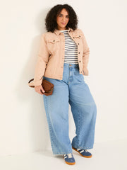 Tasha Light Pink Denim Jacket