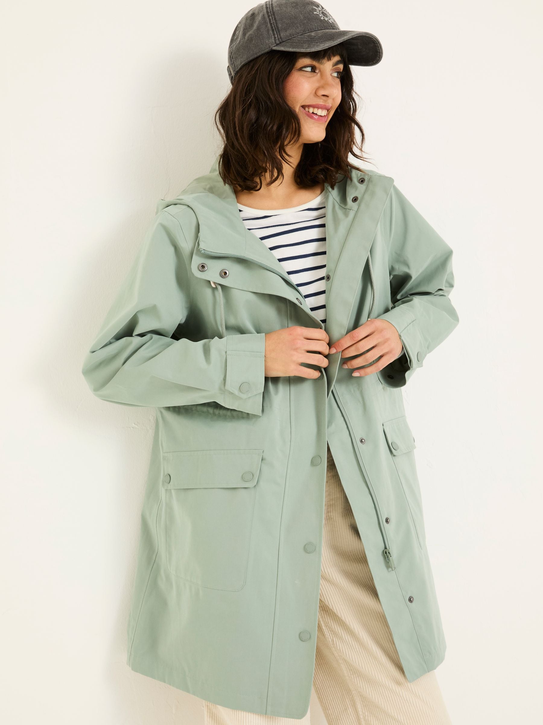 Lola Light Green Lola Waterproof Long Coat