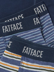 Navy Blue Stripe Classic Boxers 3 Pack