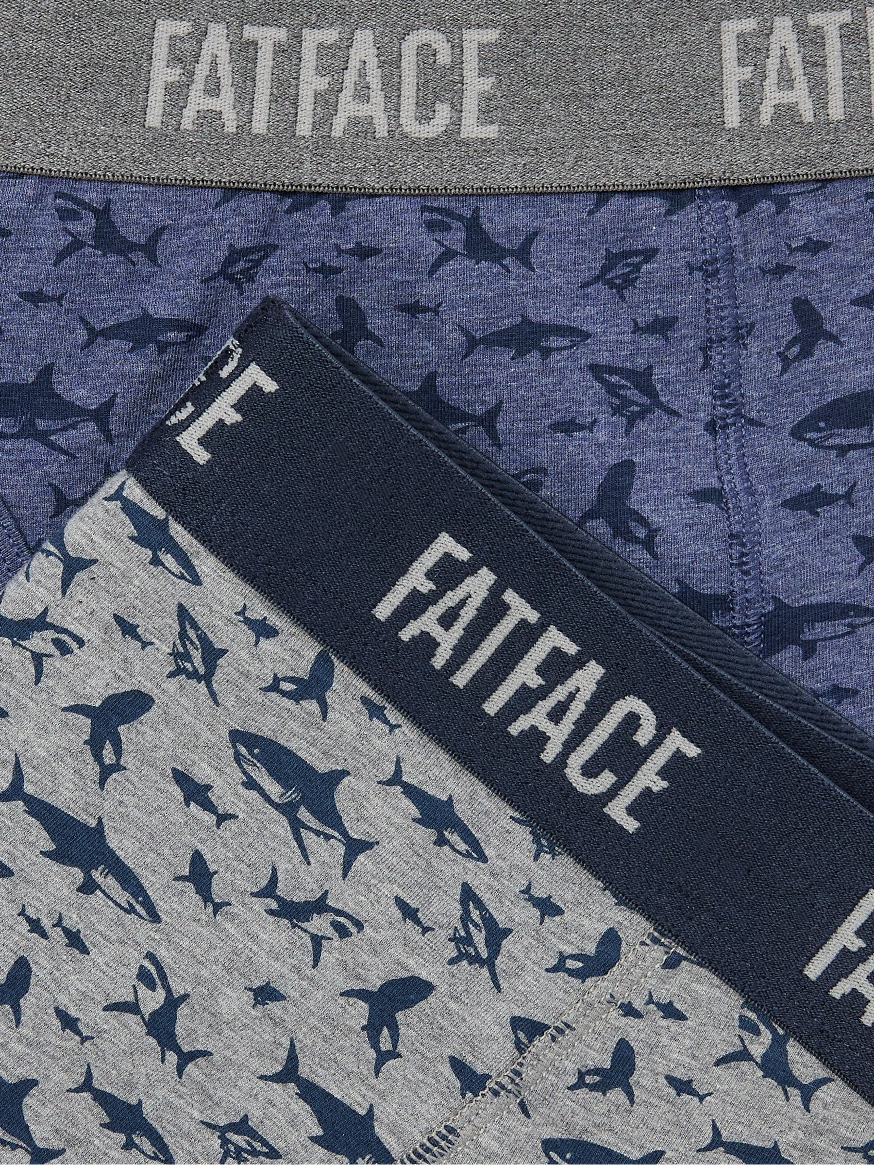 Grey & Blue Shark Classic Boxers 2 Pack