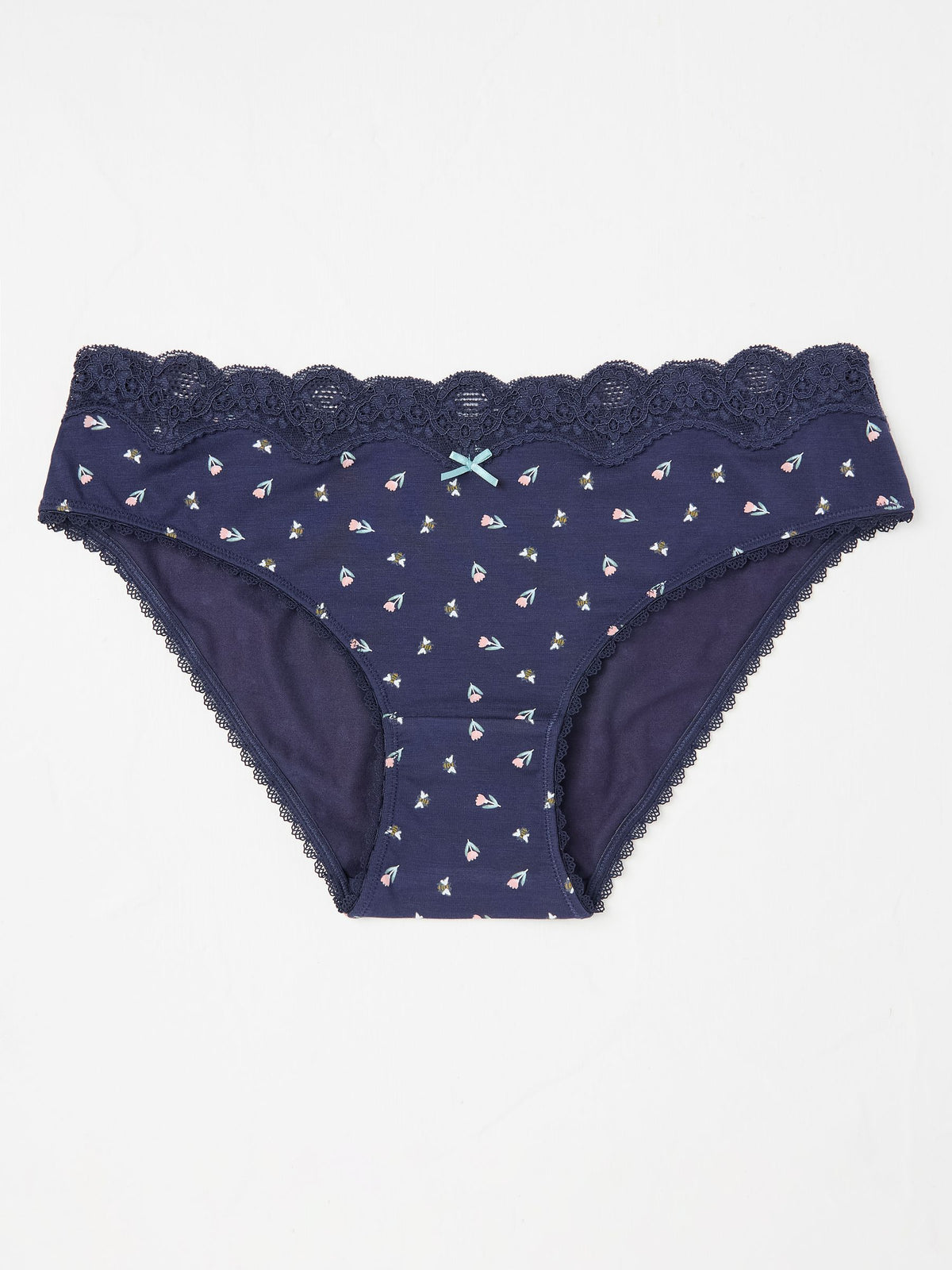 Navy Blue Tulip Mini Knickers