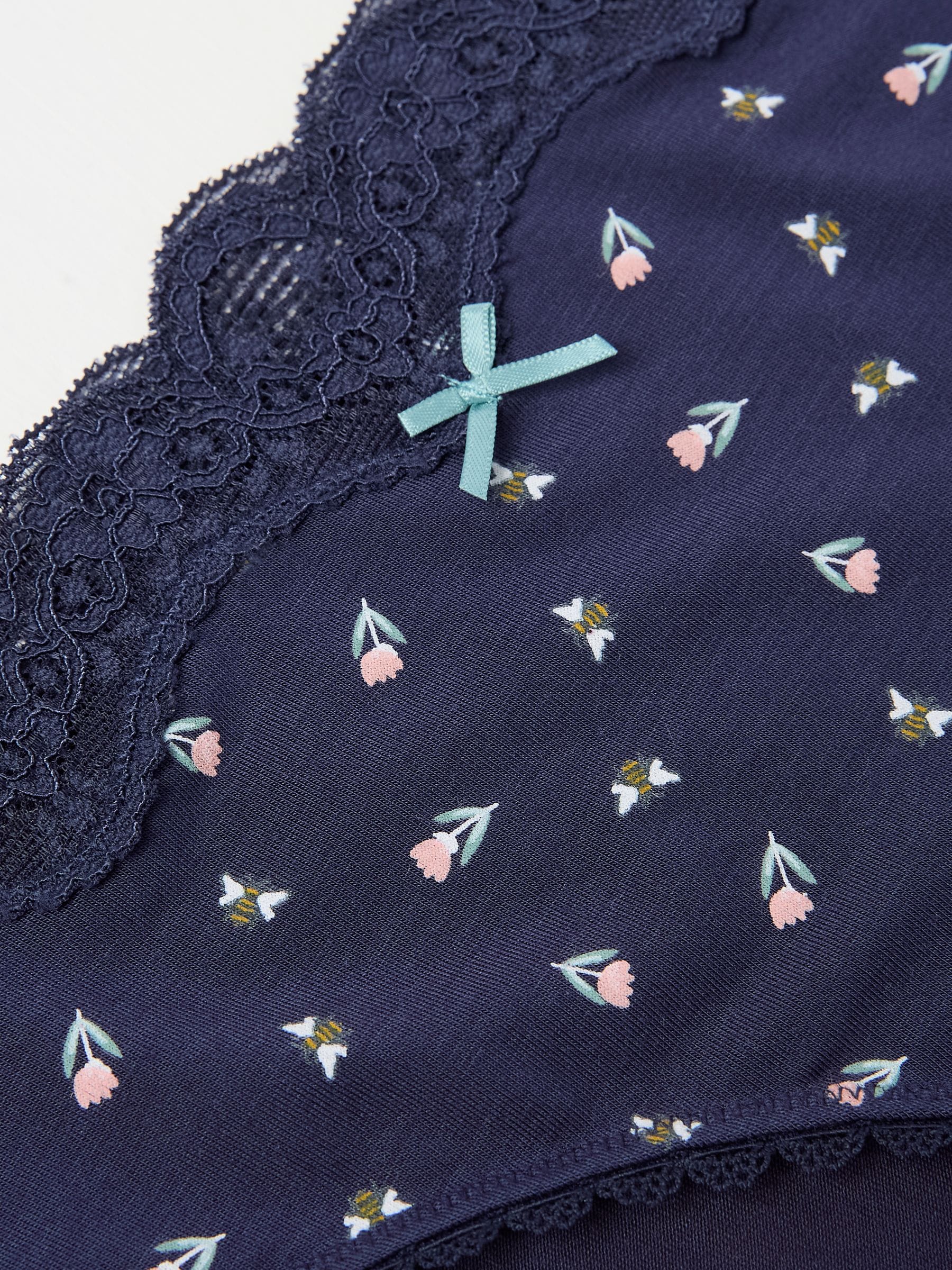 Navy Blue Tulip Mini Knickers