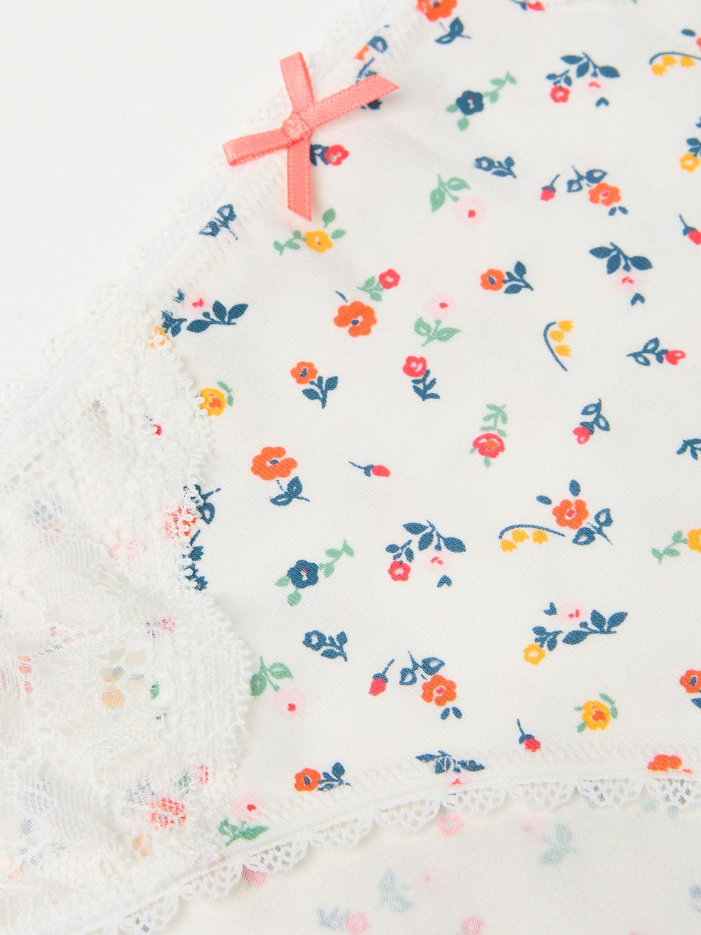 White Floral Mini Knickers