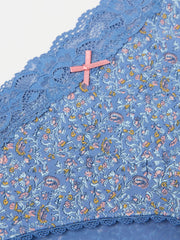 Blue Vine Floral Mini Knickers
