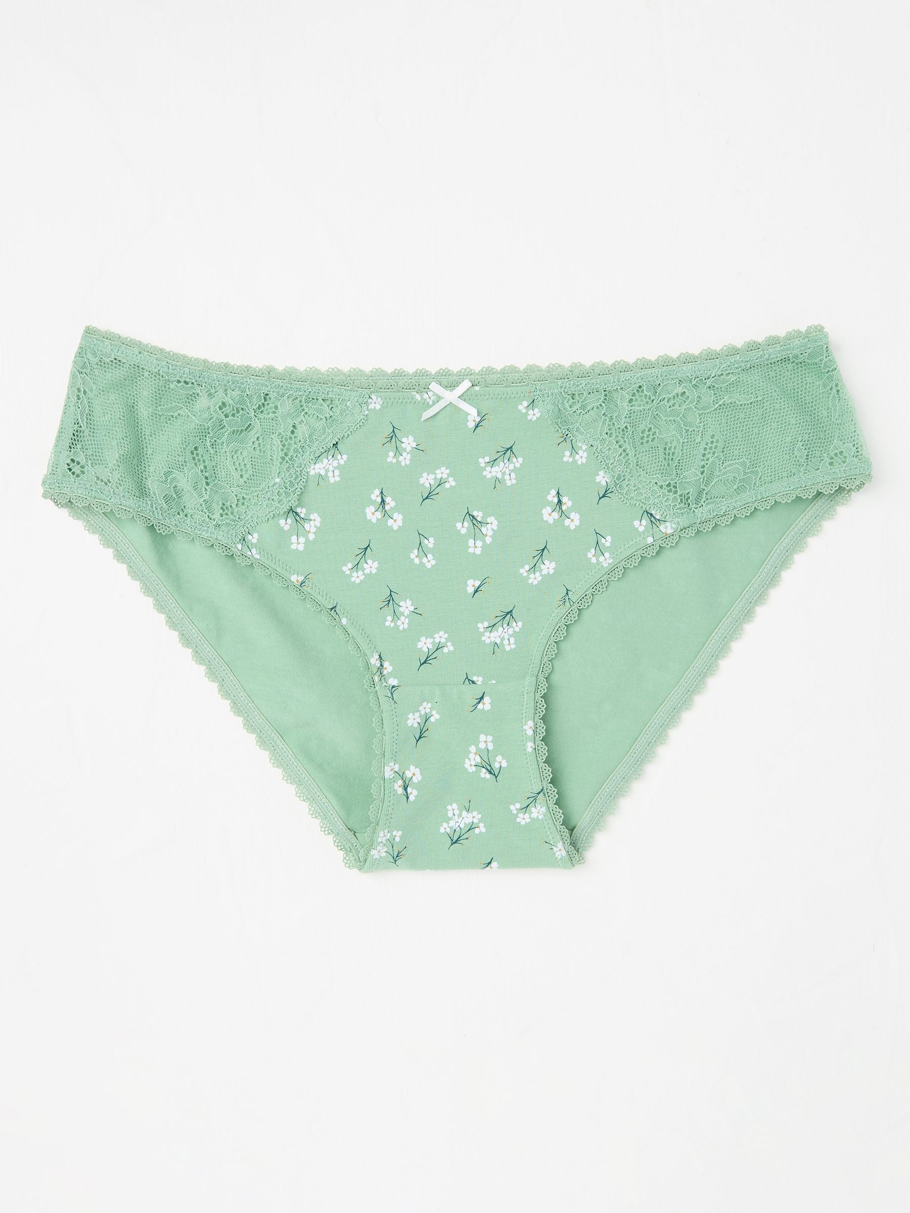 Green Floral Mini Knickers