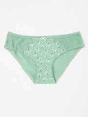 Green Floral Mini Knickers