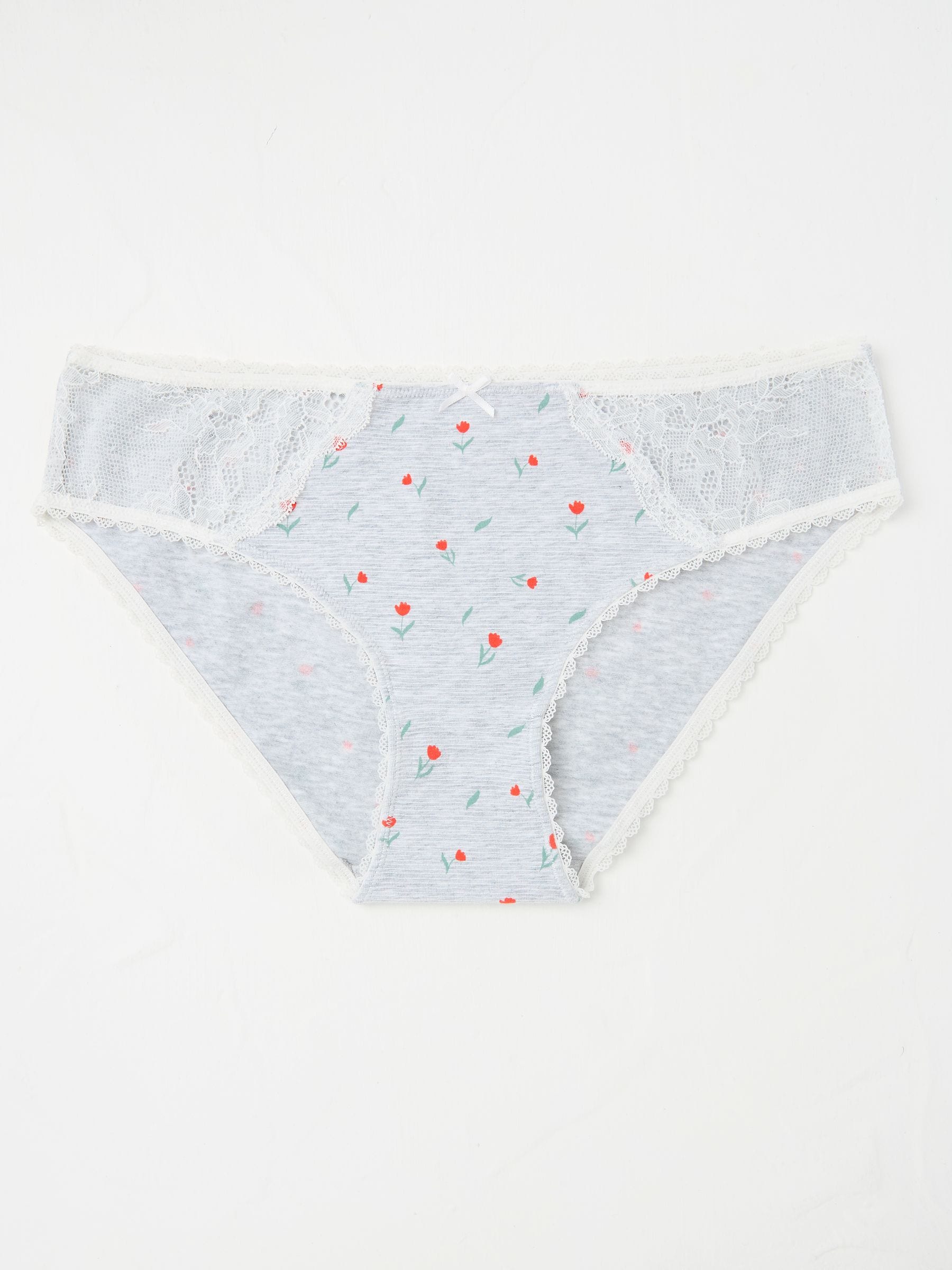 Grey Tulip Mini Knickers