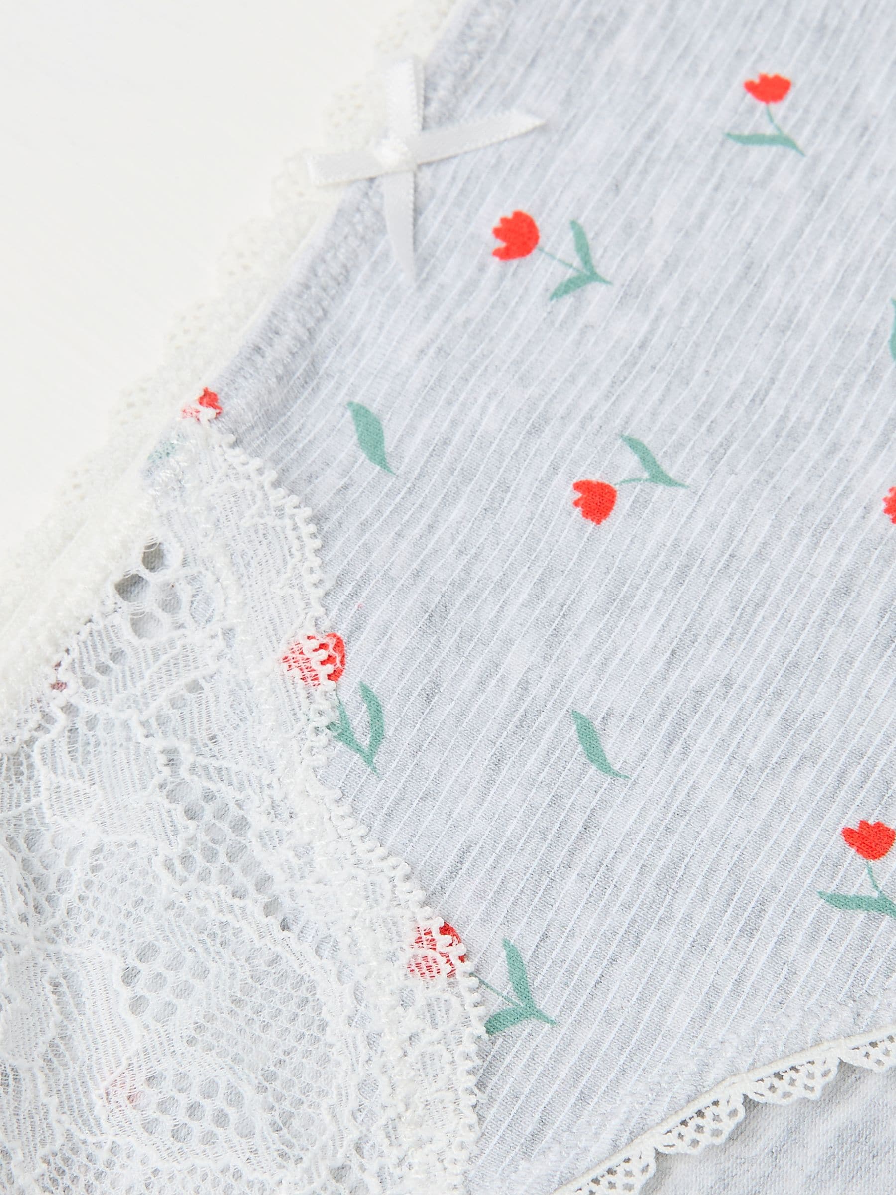 Grey Tulip Mini Knickers