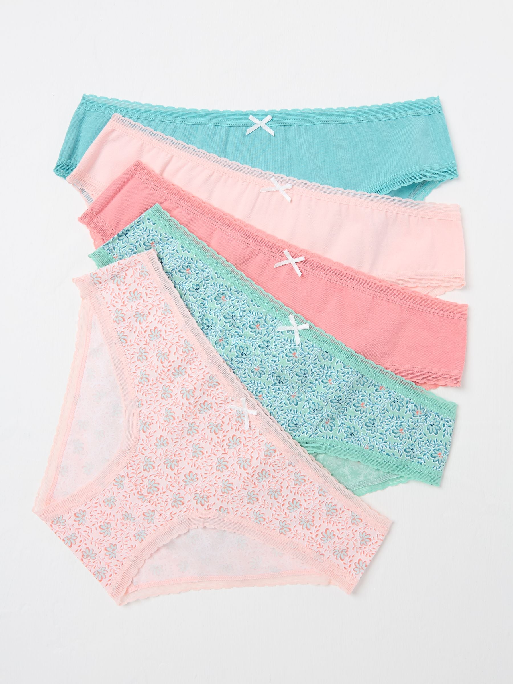 Pink/Blue 5 Pack Knickers