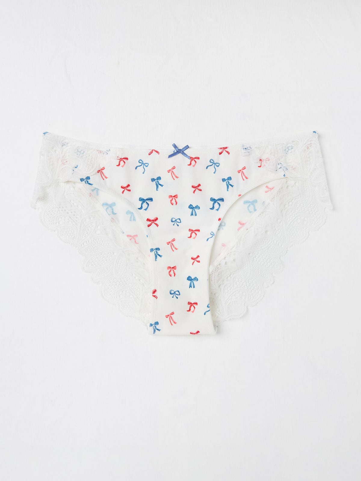 White Bow Cheeky Knickers