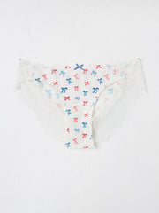 White Bow Cheeky Knickers