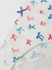 White Bow Cheeky Knickers