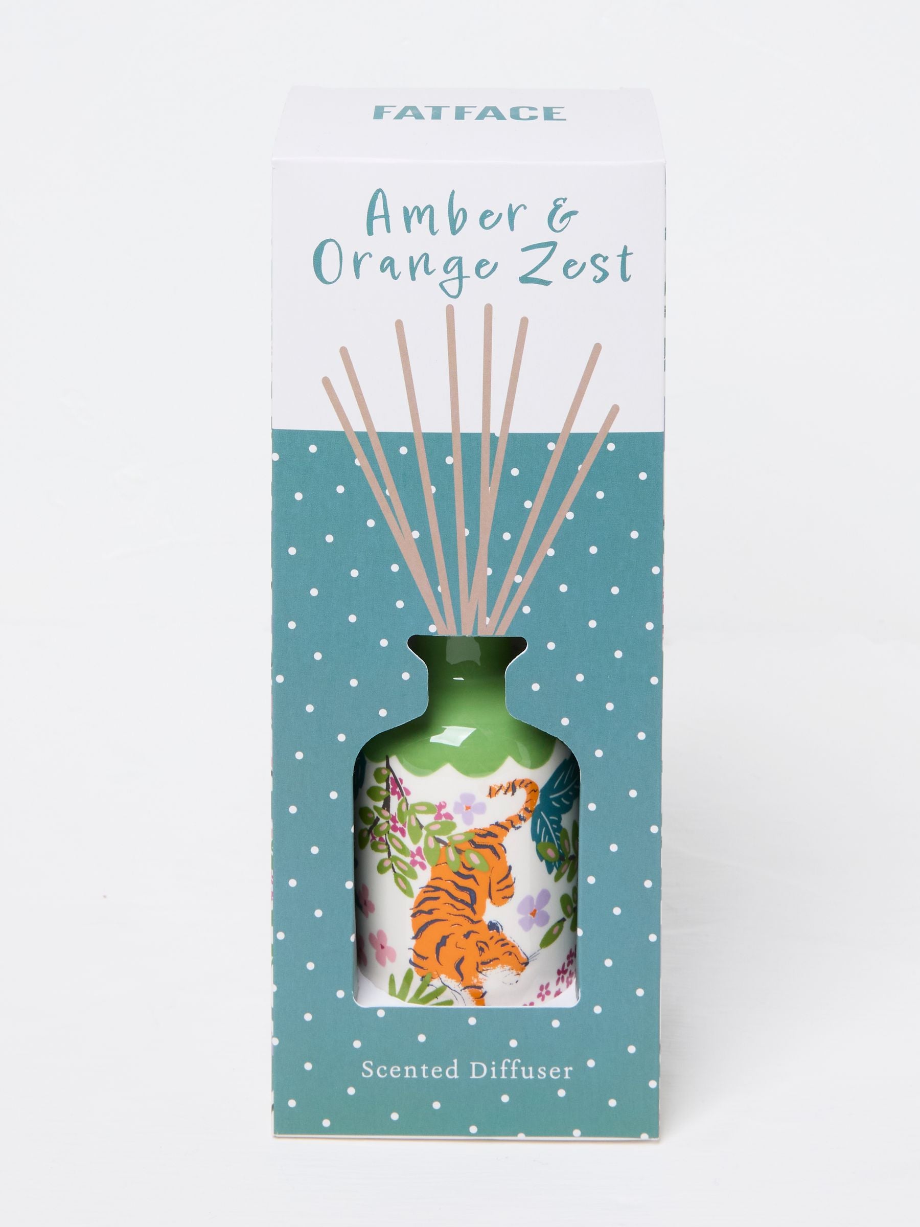 Green Multi Tiger Print Ceramic Diffuser