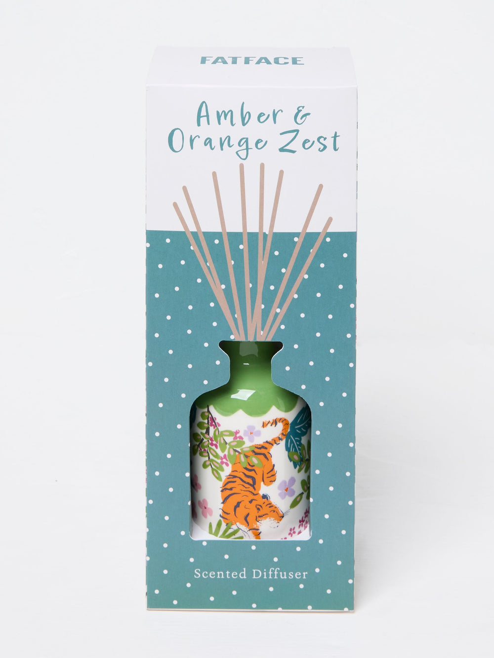 Green Multi Tiger Print Ceramic Diffuser