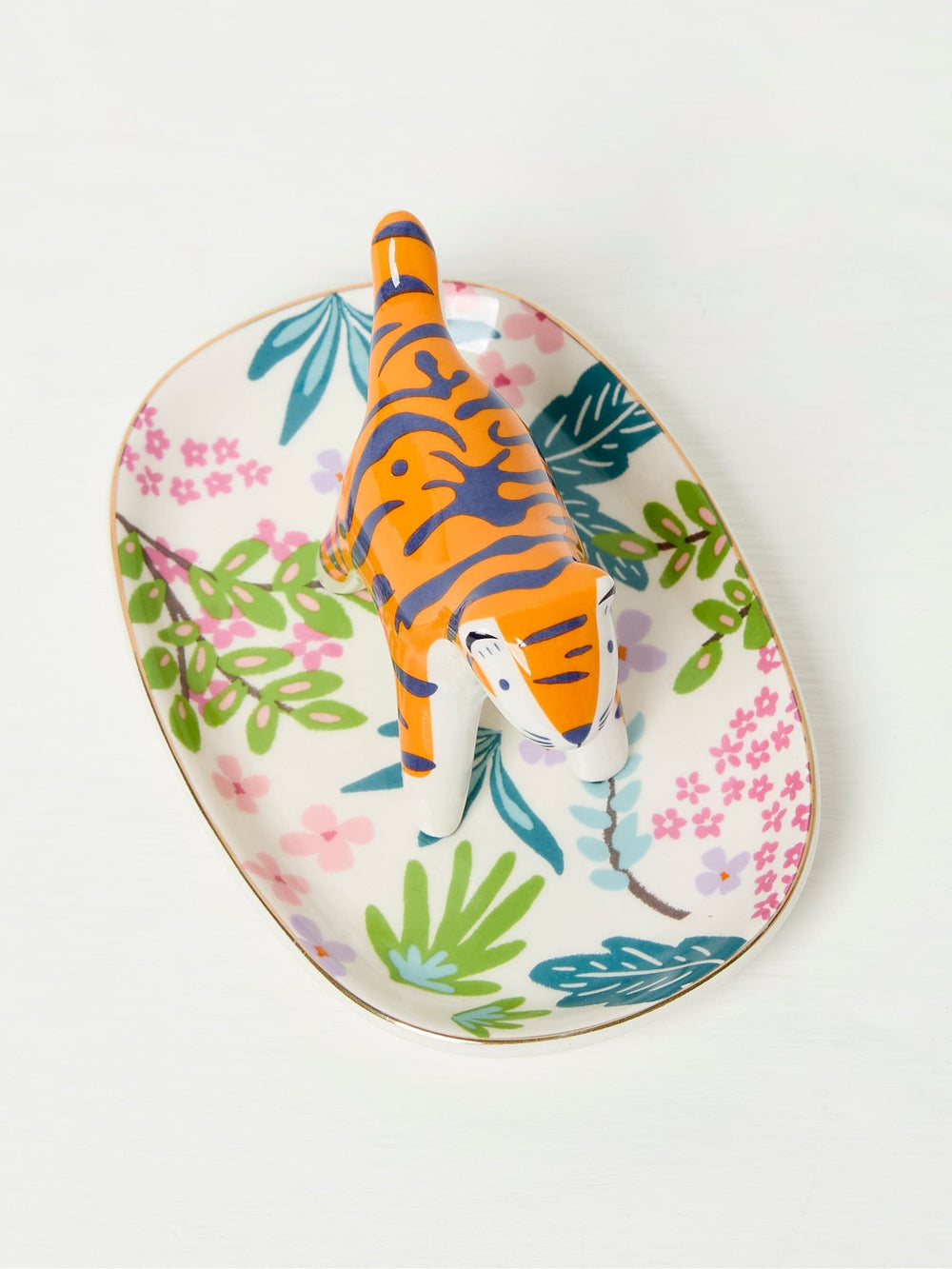 Multi Colour Tiger Trinket Dish
